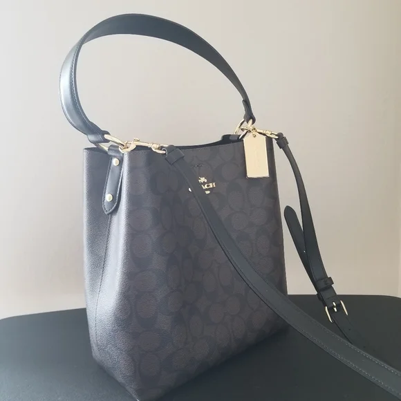 Coach Black and Brown Satchel - Picture 3 of 14